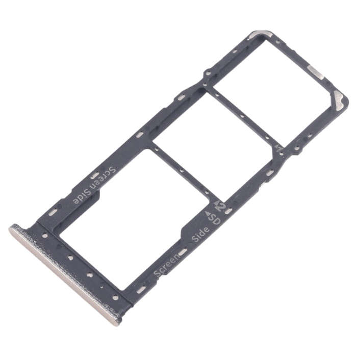 For Infinix Smart 8 Plus X6526 5pcs SIM Card Tray + SIM Card Tray + Micro SD Card Tray (Gold)