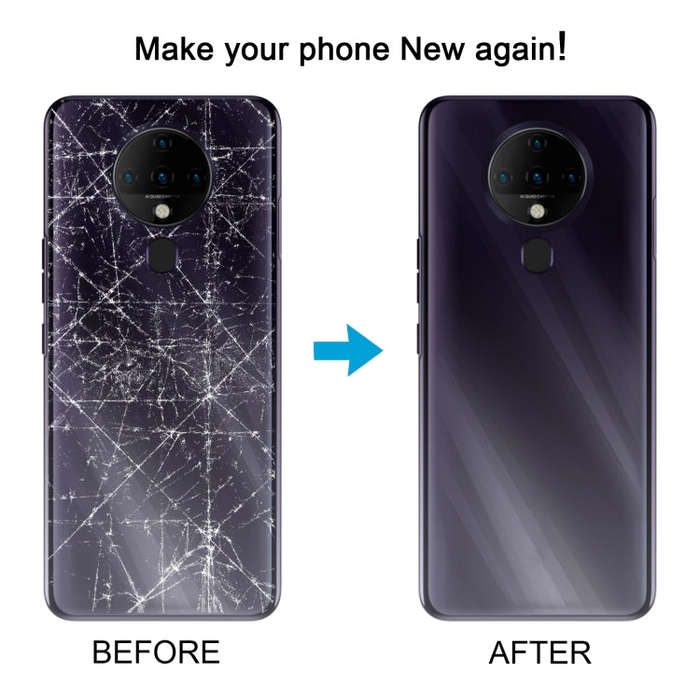 For Tecno Spark 6 Original Battery Back Cover(Black)