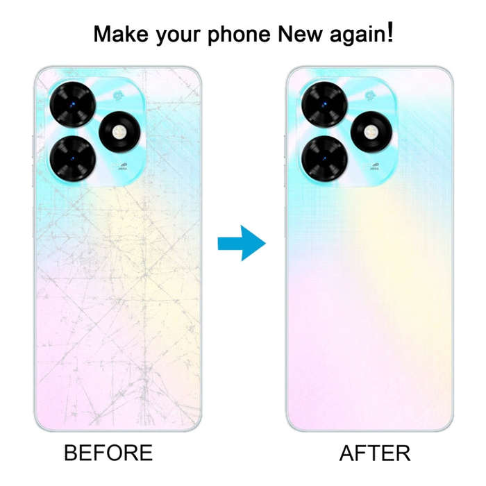 For Tecno Spark 20C Original Battery Back Cover(Black)