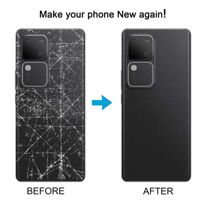 For vivo S18 5G Original Battery Back Cover with Camera Lens Cover(Black)