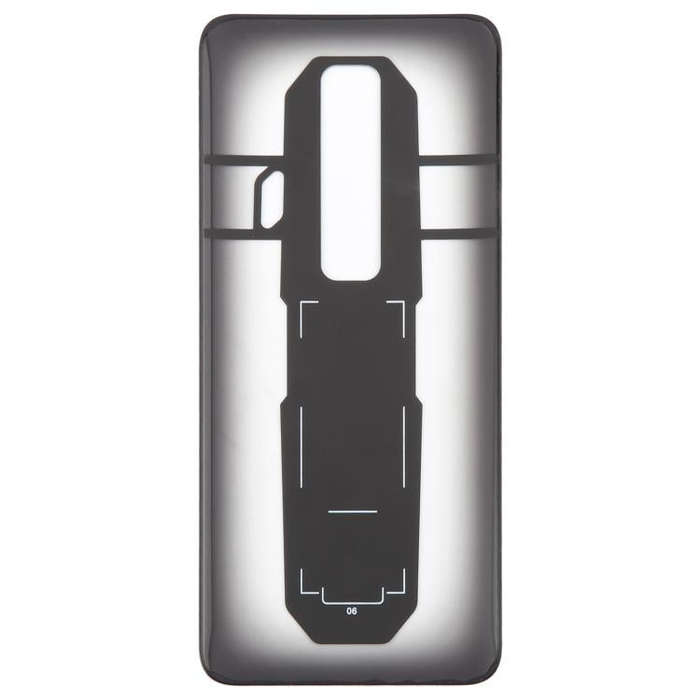 For ZTE nubia Red Magic 7 NX679J Glass Battery Back Cover(Transparent)