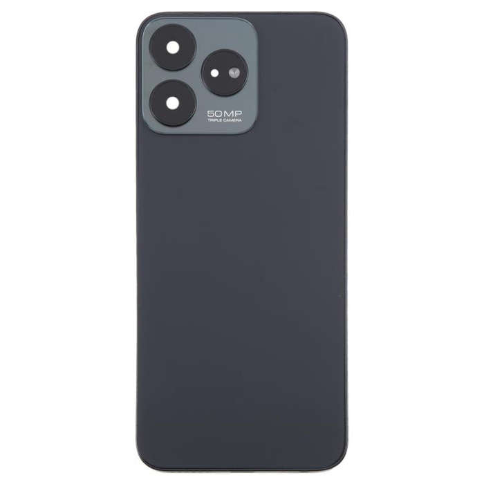 For ZTE Axon 50 Lite 8050 Glass Battery Back Cover with Middle Frame / Camera Lens Cover(Black)
