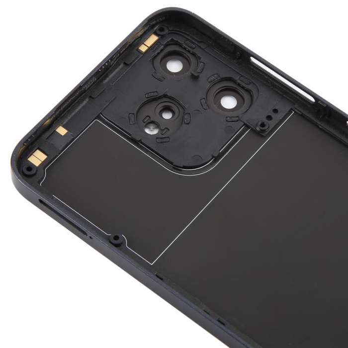 For ZTE Axon 50 Lite 8050 Glass Battery Back Cover with Middle Frame / Camera Lens Cover(Purple)