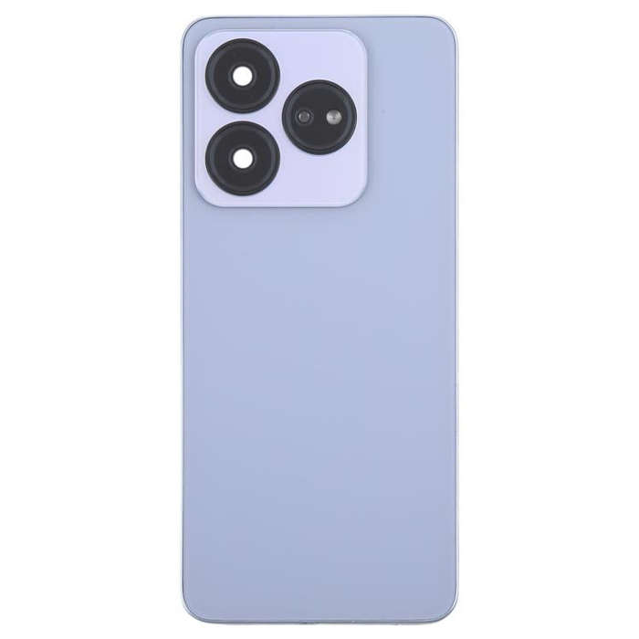 For ZTE Axon 60 Lite Glass Battery Back Cover with Middle Frame / Camera Lens Cover(Purple)