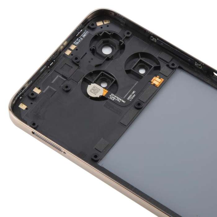 For ZTE Axon 60 / V60 Z2356 Glass Battery Back Cover with Middle Frame / Camera Lens Cover(Black)