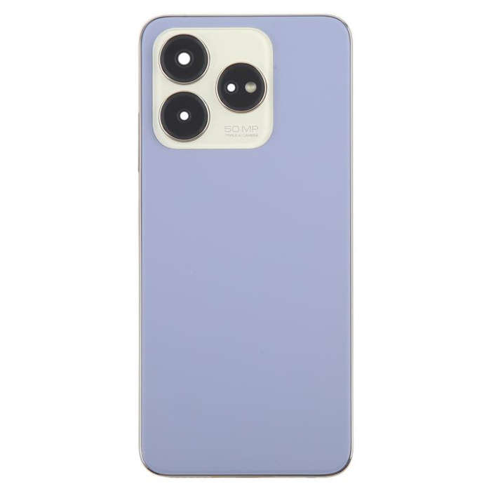 For ZTE Axon 60 / V60 Z2356 Glass Battery Back Cover with Middle Frame / Camera Lens Cover(Purple)