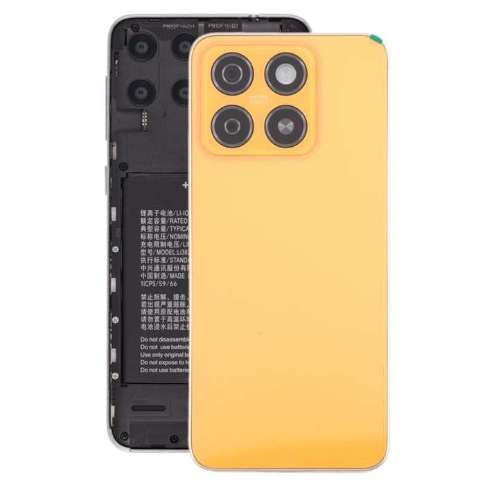 For ZTE Blade A55 Z2450 Battery Back Cover with Middle Frame / Camera Lens Cover(Orange)