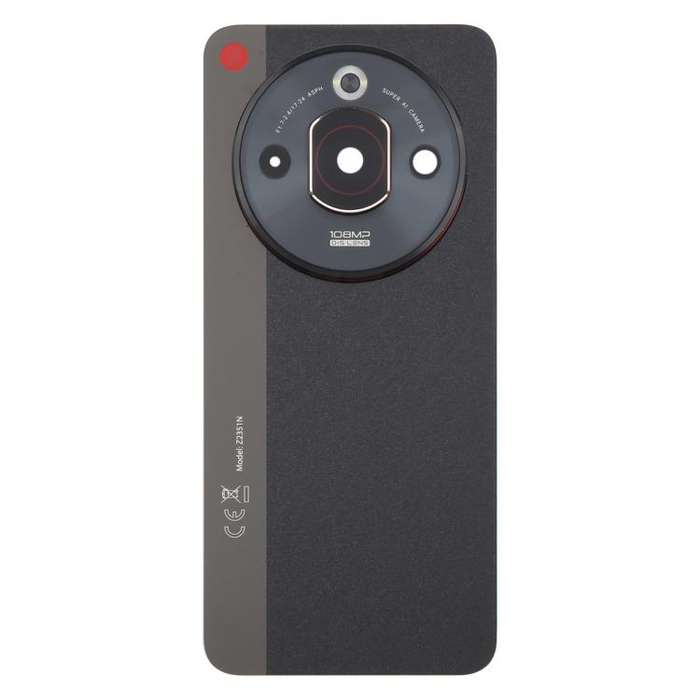 For ZTE nubia Focus Pro Z2351N Glass Battery Back Cover with Adhesive / Camera Lens Cover(Black)