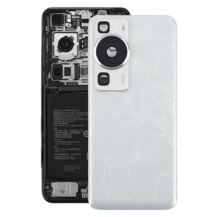 For Huawei P60 Battery Back Cover with Camera Lens Cover(White)