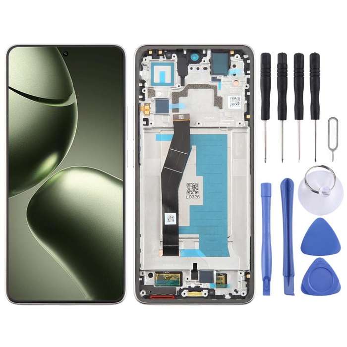 For Xiaomi 14T AMOLED Original LCD Screen Digitizer Full Assembly with Frame (Grey)