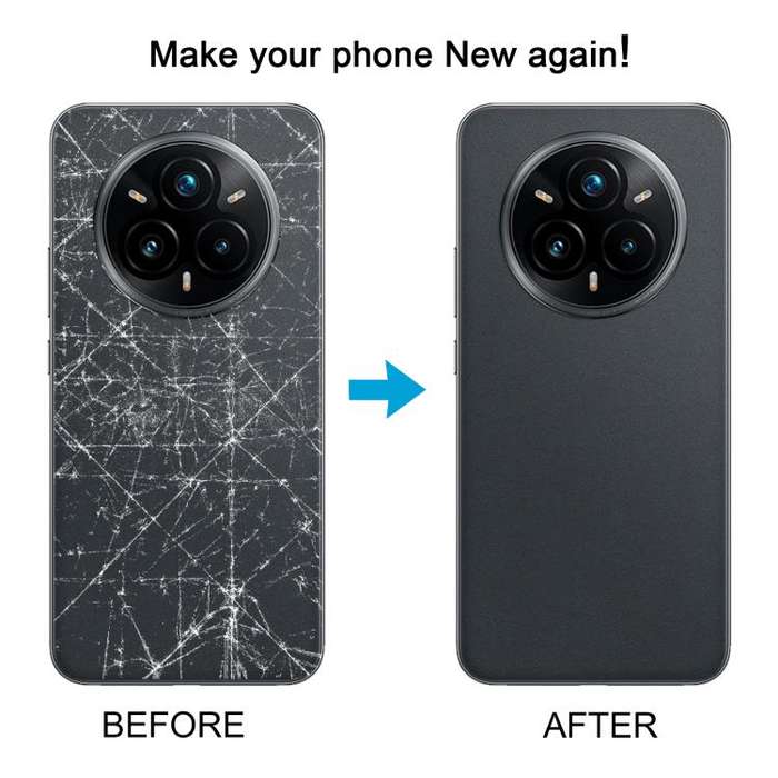 For Realme 14 Pro+ Original Battery Back Cover with Camera Lens Cover(Purple)