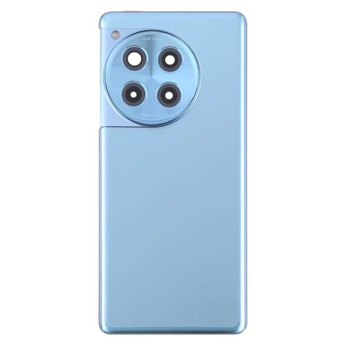 For OnePlus 12R Back Cover with Camera Lens Cover(Blue)