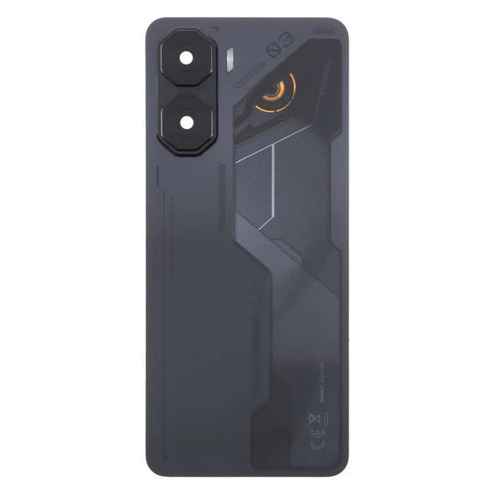 For ZTE nubia Neo 3 Plastic Battery Back Cover with Camera Lens Cover(Black)
