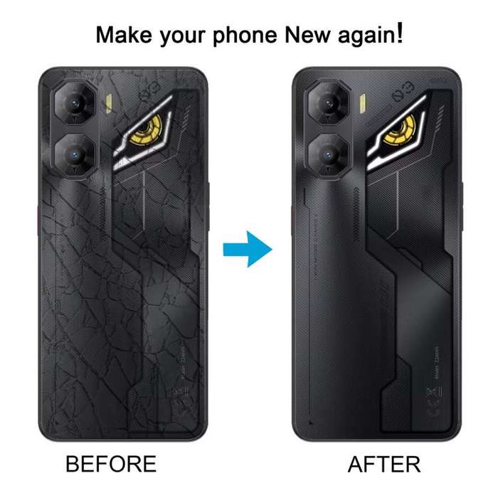 For ZTE nubia Neo 3 Plastic Battery Back Cover with Camera Lens Cover(Black)