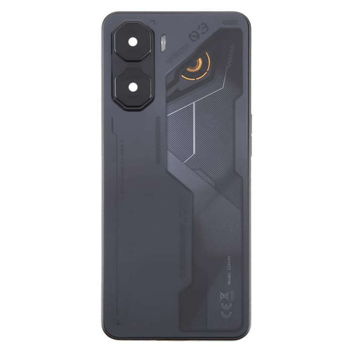 For ZTE nubia Neo 3 Plastic Battery Back Cover with Middle Frame / Camera Lens Cover(Black)