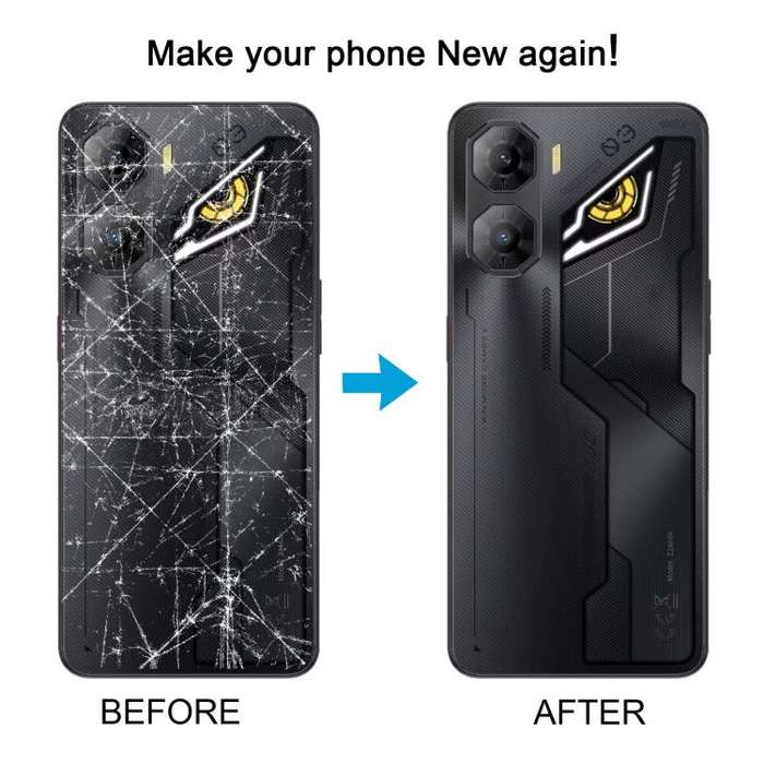 For ZTE nubia Neo 3 Plastic Battery Back Cover with Middle Frame / Camera Lens Cover(Black)