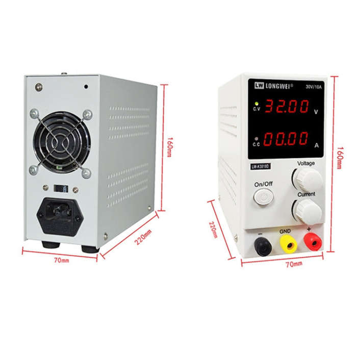 K3010D 30V 10A DC Switching Regulated Powers Supply Phone Repair Voltage Regulator(AU Plug)