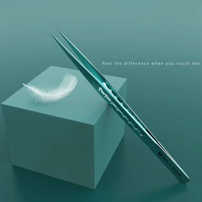 2UUL & WYLIE Ti11 Titanium Alloy Straight Tip Tweezers