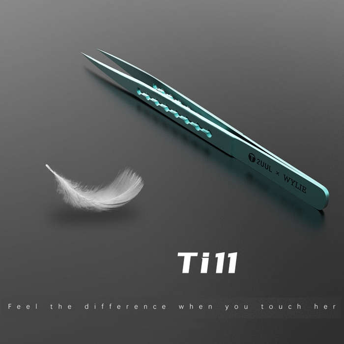2UUL & WYLIE Ti11 Titanium Alloy Straight Tip Tweezers