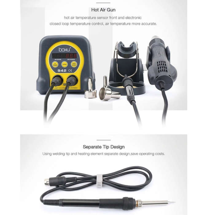 BAKU ba-942 Led BGA SMD Hot Air Rework Soldering Station, EU Plug