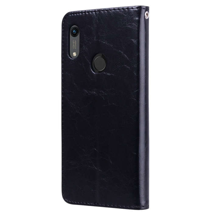 Business Style Oil Wax Texture Horizontal Flip Leather Case for Huawei Honor 8A (with Fingerprint...