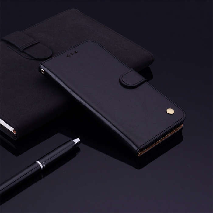 Business Style Oil Wax Texture Horizontal Flip Leather Case for Huawei Honor 8A (with Fingerprint...