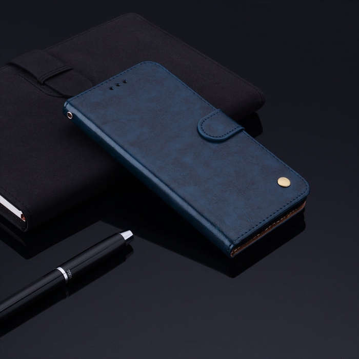 Business Style Oil Wax Texture Horizontal Flip Leather Case for Huawei Honor 8A (with Fingerprint...