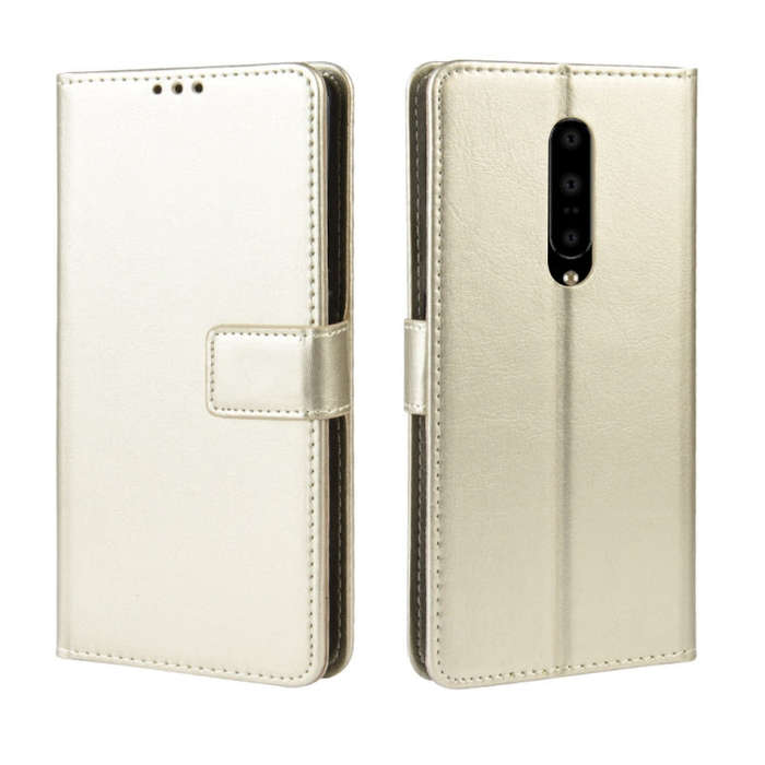 Retro Crazy Horse Texture Horizontal Flip Leather Case for OnePlus 7 Pro, with Holder & Card Slot...