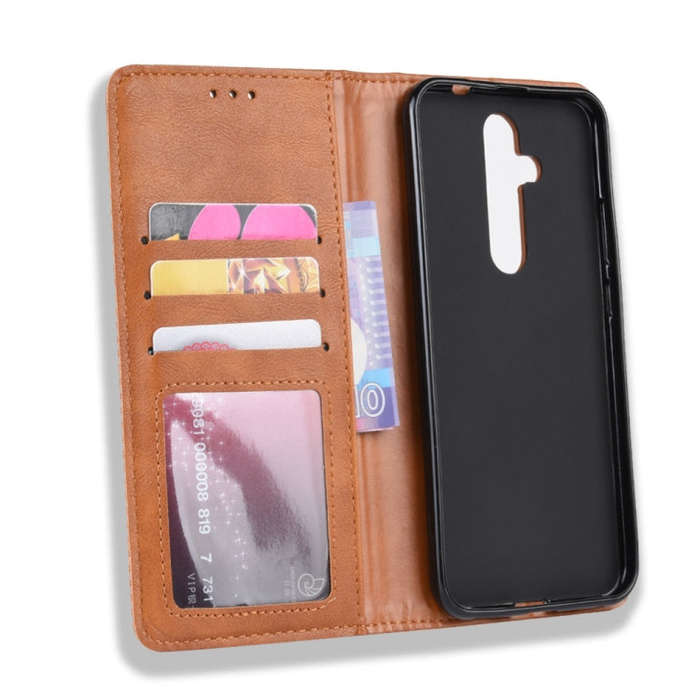 Magnetic Buckle Retro Crazy Horse Texture Horizontal Flip Leather Case for Nokia X71 / 8.1 Plus, ...