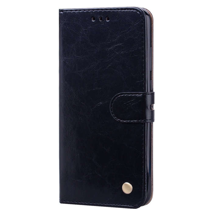 Business Style Oil Wax Texture Horizontal Flip Leather Case for Huawei Honor 10i, with Holder & C...