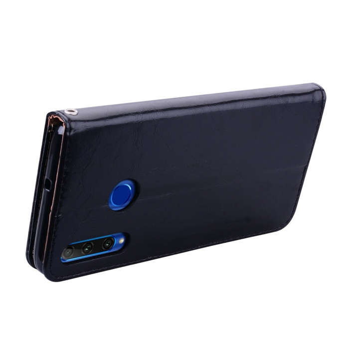 Business Style Oil Wax Texture Horizontal Flip Leather Case for Huawei Honor 10i, with Holder & C...