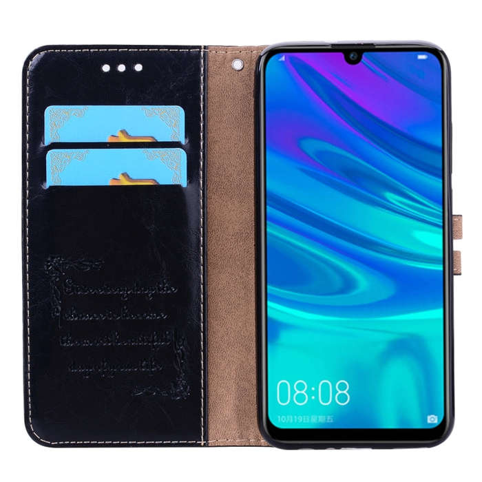 Business Style Oil Wax Texture Horizontal Flip Leather Case for Huawei Honor 10i, with Holder & C...