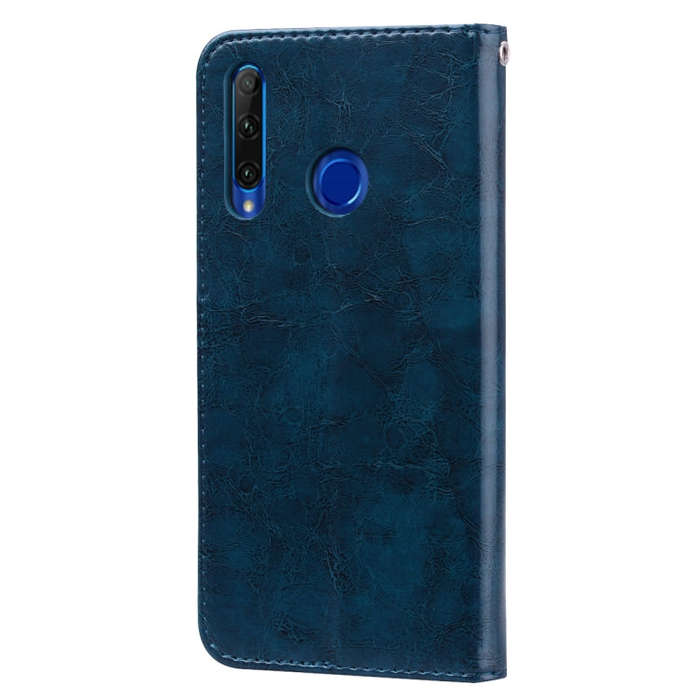 Business Style Oil Wax Texture Horizontal Flip Leather Case for Huawei Honor 10i, with Holder & C...