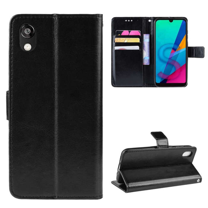 Retro Crazy Horse Texture Horizontal Flip Leather Case for Huawei Honor 8S, with Holder & Card Sl...