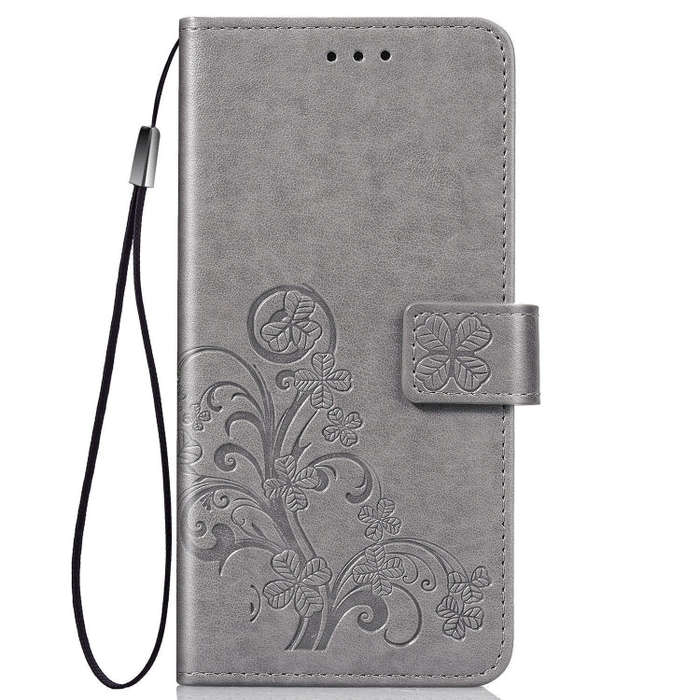 Lucky Clover Pressed Flowers Pattern Leather Case for Huawei Honor 9X Pro, with Holder & Card Slo...