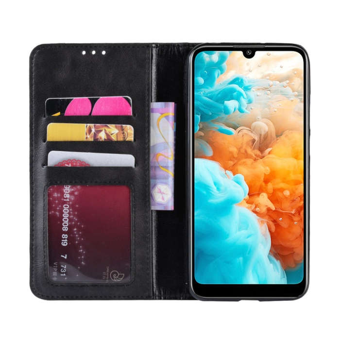 Magnetic Buckle Retro Crazy Horse Texture Horizontal Flip Leather Case for Huawei Y6 Pro (2019)  ...