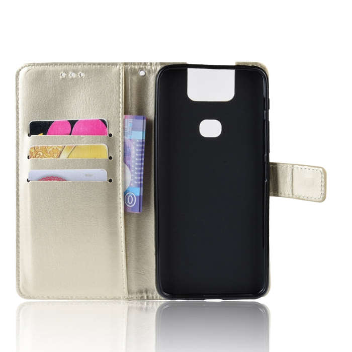 Retro Crazy Horse Texture Horizontal Flip Leather Case for Asus Zenfone 6 ZS630KL, with Holder & ...