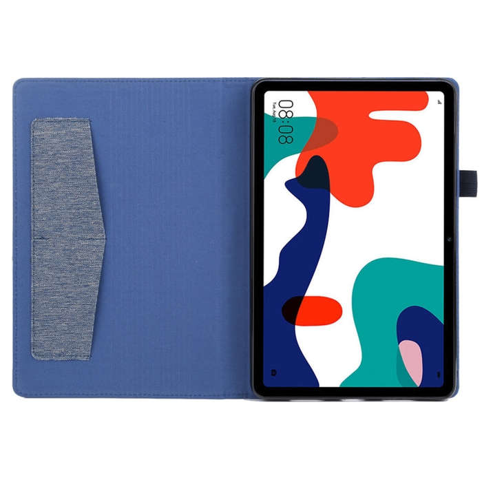 For Huawei Matepad 10.4 Horizontal Flip TPU + Fabric PU Leather Protective Case with Name Card Cl...