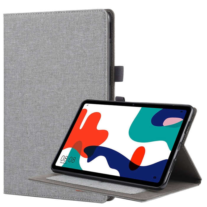 For Huawei Matepad 10.4 Horizontal Flip TPU + Fabric PU Leather Protective Case with Name Card Cl...
