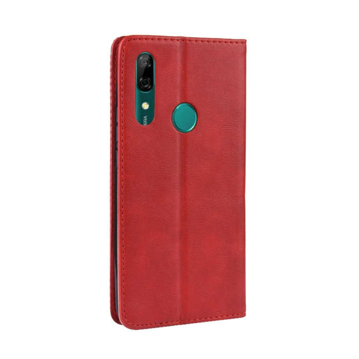 Magnetic Buckle Retro Crazy Horse Texture Horizontal Flip Leather Case for Huawei P Smart Z , wit...