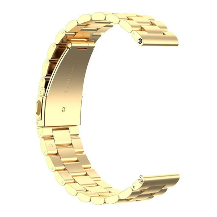 For Huawei GT2/GT/Samsung Galaxy Watch 46mm R800/Samsung Gear S3 22mm 3-Beads Stainless Steel Wat...