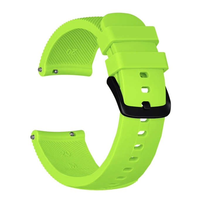 20mm For Huami Amazfit GTS / Samsung Galaxy Watch Active 2 / Gear Sport Silicone Watch Band(Grass...