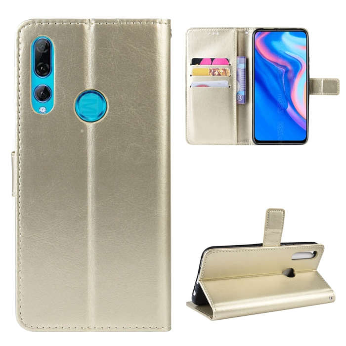 Retro Crazy Horse Texture Horizontal Flip Leather Case for Huawei Y9 Prime (2019), with Holder & ...
