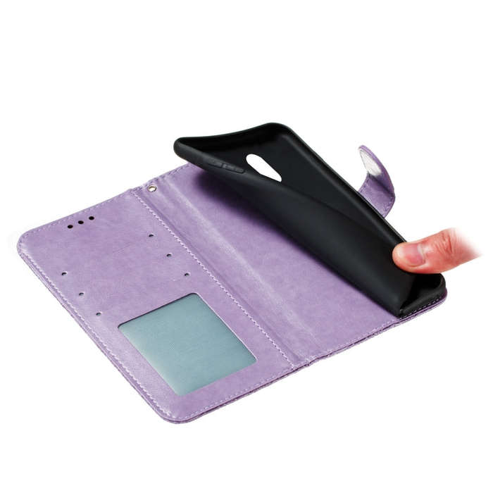 For Nokia 2.3 Lace Flower Embossing Pattern Horizontal Flip Leather Case , with Holder & Card Slo...