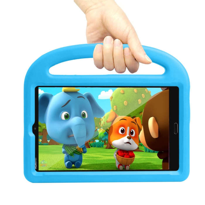 For Huawei MediaPad M5/M6 8.0 Sparrow Pattern EVA Children''s Fall Protection Case With Retractab...