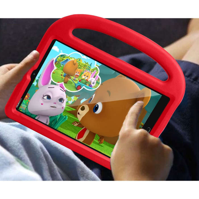For Huawei MediaPad M5/M6 8.0 Sparrow Pattern EVA Children''s Fall Protection Case With Retractab...