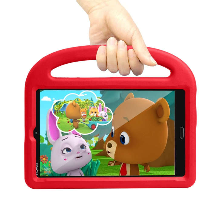 For Huawei MediaPad M5/M6 8.0 Sparrow Pattern EVA Children''s Fall Protection Case With Retractab...