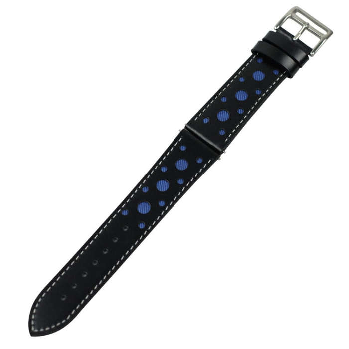 22mm For huawei watch GT2e / GT / GT2 46mm Hollow Leather Watch Band(Blue)