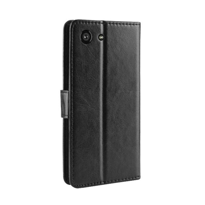 Retro Crazy Horse Texture Horizontal Flip Leather Case for Sony Xperia ACE SO-02L, with Holder & ...