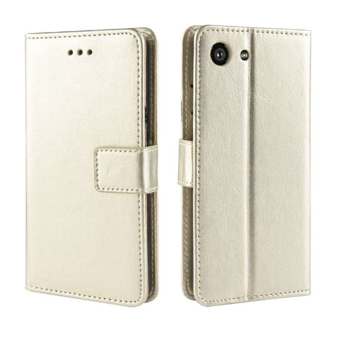 Retro Crazy Horse Texture Horizontal Flip Leather Case for Sony Xperia ACE SO-02L, with Holder & ...